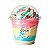 Copo algodão doce tampa bolha + marshmallow tricolor gourmet ninho - Imagem 1