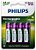 Pilha Philips AA C/4 Pilhas - Imagem 1