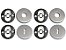 Rosetas Entrada De Chave Em Fechadura Interna Stam 813 Jogo Completo Para 1 Porta - Imagem 1
