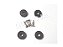 Espelhos Para Fechadura 55 MM Banheiro Wc Stam Ref 1620 Acabamento Inox Porta Madeira Casa - Imagem 7