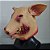 Máscara látex Pig porco terror Halloween - Imagem 3