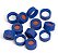 Tampa Para Vial, Screw, Blue, Ptfe/Red Silicone Septa, 100/Pk. Cap Size: 12 Mm Agilent 5182-0717 - Imagem 1