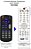 Controle Remoto Compatível Com RECEPTOR DE TV Digital Automotivo WIITV ZM-B2000 FBT1082 - Imagem 1