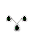 Conjunto gota verde esmeralda - Imagem 2