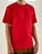 Camiseta Vermelha, 100% Algodão, Fio 30.1 Penteado - Imagem 1