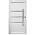 Porta pivotante com friso lambril maxx branco Esquerda - 210x100 - Imagem 1