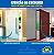 Porta pivotante com friso lambril maxx branco Esquerda - 210x100 - Imagem 2