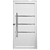 Porta pivotante com friso lambril maxx branco Direita - 210x100 - Imagem 1