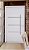 Porta pivotante com friso lambril maxx branco Esquerda - 210x120 - Imagem 3