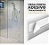 Veda Porta Adesivo 80cm Slim Transparente - Comfort Door - Imagem 2