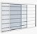 Janela de alumínio 02 folhas com grade Horizontal branca - 100x150 - Imagem 1