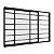 Janela de alumínio 02 folhas com grade Horizontal Preto - 100x120 - Imagem 1