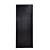 Porta de Alumínio Lambril Preto com Fechadura Direita - 210x70 - Imagem 1