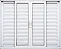Janela de alumínio veneziana 06 folhas branca Maxx - 120x180 - Imagem 1