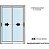 Porta de aluminio 02 folhas móveis maxx madeiro - 210x160 - Imagem 2