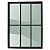 Porta Sacada em aluminio Preto Suprema 03 folhas - 210x160 - Imagem 1