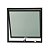 Janela Maxim ar de alumínio classic preto - 60x60 - Imagem 1