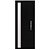 Porta Alumínio Lambril com visor preto Direita - 210x70 - Imagem 1