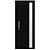 Porta Alumínio Lambril com visor preto Esquerda - 210x70 - Imagem 1