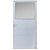 Porta de alumínio c/vidro fixo lambril maxx esquerda- 210x60 - Imagem 1