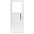 Porta de alumínio vidro fixo lambril max Branco "E" 210x60 - Imagem 1