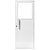 Porta de alumínio vidro fixo lambril max Branco "D" 210x90 - Imagem 1