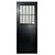 Porta de alumínio Lambril com Grade Preto Direita - 210x60 - Imagem 7