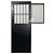 Porta de alumínio Lambril com Grade Preto Direita - 210x60 - Imagem 6