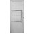 Porta de alumínio com friso lambril max Branco "E" 210x100 - Imagem 1