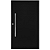 Porta pivotante alumínio maxx lambril Preto Esquerda - 230x100 - Imagem 1