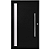 Porta pivotante com visor lambril maxx Preto Esquerda - 230x100 - Imagem 1