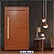 Porta pivotante com visor lambril Madeiro Direita - 210x120 - Imagem 4