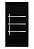 Porta pivotante com friso lambril Preto esquerda 210x100 - Imagem 1