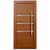 Porta pivotante com friso lambril Madeiro Esquerda - 230x100 - Imagem 1