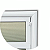 Janela de Alumínio Basculante 7 Seções Classic Branco - 135x35 - Imagem 3
