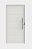 Porta de alumínio lambri liso lucca branco maxx E - 210X90 - Imagem 1