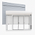 Janela de Correr 2 Folhas Persiana Integrada Branco - 120x140 - Imagem 1