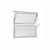 Vitrô Basculante Canelado Fit em Alumínio Branca - 40x40 - Imagem 1