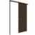 Porta de Correr Suspensa em Alumínio Palheta Bronze - 210x105 - Imagem 1