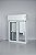 Janela com Persiana Integrada Mista Branco - 120x120 - Imagem 4