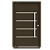 Porta Pivotante de Alumínio  Bronze Termoacustica Esquerda - 220x100 - Imagem 1