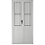 Porta de Abrir 2 Folhas com Postigo Alumínio Branco - 210x150 - Imagem 1