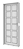 Porta Almofada de Aço Galvanizado Dupla Branco Esquerda - 215x85 - Imagem 5