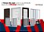 Porta Canaletada de Aço Galvanizado Branco Direita - 215x100 - Imagem 4
