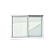 Janela de Alumínio Elite 02 Folhas Moveis Branco - 120x200 - Imagem 1