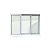 Janela de Alumínio Elite 3 Folhas Moveis Branca - 100x150 - Imagem 1