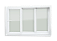 Janela PVC 3 Folhas com Cremona Redução Acústica - 100x240 - Imagem 1
