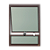 Maxim-Ar em Alumínio fixo com Vidro Boreal Marrom Corten - 80x60 - Imagem 1