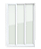 Porta Correr 3 Folhas de Pvc Itec com Vidro Temperado - 210x180 - Imagem 1