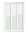 Porta Correr 3 Folhas de Pvc Itec com Vidro Temperado - 210x240 - Imagem 1